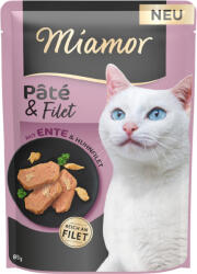 Miamor 30x85g Miamor Pâté & Filet kacsa nedves macskaeledel