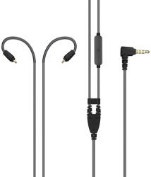 MEE Audio M6 PRO G2 AND MX PRO MIC CABLE - Moduláris professzionális fülhallgató kábel távvezérlővel és mikrofonnal - Fekete (MEE-B-CABLE-M6PROG2-MIC-BK)