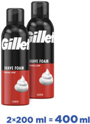 Gillette Classic Borotvahab Original illattal 2x200 ml - pelenka