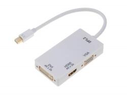 Thunder Germany Thunder MDP-06, Mini DisplayPort - HDMI + DVI + VGA átalakító (4K) (126-XMD1007)