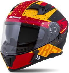 Cassida Integrált motoros sisak Cassida Integral 3.0 DRFT narancssárga-fluo piros