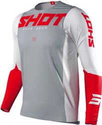 Shot Lövés Aerolit légáramlás Motocross Jersey Szürke-fehér-piros kiárusítás