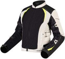 Ozone Flow női motoros kabát fekete-szürke-fluo sárga kiárusítás - motozem - 45 700 Ft