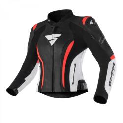 Shima Női motoros kabát Shima Miura 2.0 fekete-fehér-neon piros