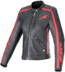 Alpinestars Stella Dyno női bőr motoros dzseki fekete-piros