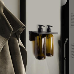 SAPHO GROUPER műanyag fali dupla szappanadagoló 500 ml, barna 2159 (2159)