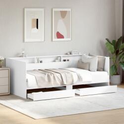 vidaXL fehér kanapéágy fiókkal matrac nélkül 90x200 cm (3280846)