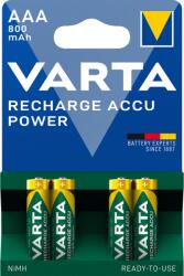 VARTA Elem tölthetõ akku AAA mikro 800 mAH Power 4 db/csomag, Varta (56703101404) - tonerpiac