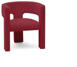 Bordó design kialakítású fotel ALPAH B VELVET