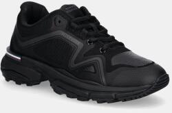 Tommy Hilfiger sportcipő M RUNNER TECH KNIT LTH MIX fekete, FM0FM05344 - fekete Férfi 41