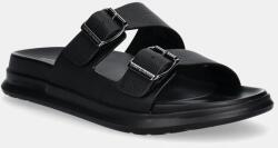 Tommy Hilfiger bőr papucs D DENSITY HILFIGER LTH SAND fekete, férfi, FM0FM05414 - fekete Férfi 40