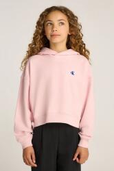 Calvin Klein gyerek felső rózsaszín, sima, kapucnis, IG0IG02747 - rózsaszín 176
