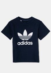 Adidas gyerek pamut póló sötétkék, nyomott mintás, IY2382 - sötétkék 128