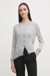 Calvin Klein kardigán gyapjú keverékből szürke, könnyű, K20K207935 - szürke L