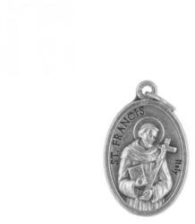 ST. ITA Szent Antal - Szent Ferenc ezüst színű fém érem, 22 mm (13322205)