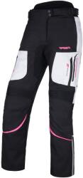 RSA Pantaloni moto pentru femei RSA Wasp Negru, roz i alb pentru motociclete (RSALAWASPBPWH)