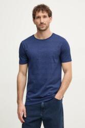 Lindbergh t-shirt sötétkék, férfi, melange, 30-48044 - sötétkék M