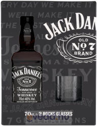 Jack Daniel's 0, 7L + 2 Pohár Díszdobozban (DRS)*