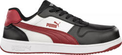 PUMA Frontcourt BLK/WHT/RED Low S3L ESD FO HRO SR munkavédelmi cipő (PUM-640200-46) - ezermesterszerszam