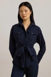 Ralph Lauren ing női, galléros, sötétkék, slim, 200957112 - sötétkék S