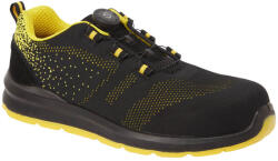 Portwest FT08 - Compositelite Wire Lace Biztonsági Cipő huzalos fűzőrendszerrel S1P - fekete/sárga (FT08BKY42)