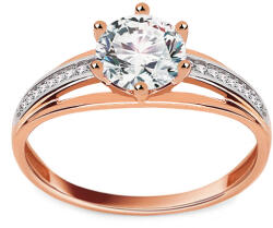 Heratis Forever Rosé arany eljegyzési gyűrű Akira cirkóniákkal, 14K IZ23562R