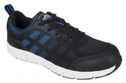 Portwest FT15 - Steelite Tove Trainer munkavédelmi cipő, S1P - fekete / kék (FT15BKB48)