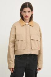 Tommy Jeans rövid kabát női, bézs, átmeneti, DW0DW20544 - bézs XL