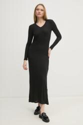 Calvin Klein ruha fekete, maxi, testhezálló, J20J224837 - fekete S