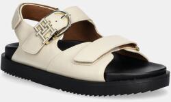 Tommy Hilfiger bőr szandál LEATHER SPORTY SANDAL bézs, női, FW0FW08799 - bézs Női 36