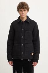 APC A. P. C. gyapjú ingkabát veste emile patch fekete, átmeneti, WVBCA. H02961 - fekete L