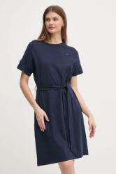 Tommy Hilfiger pamut ruha sötétkék, mini, harang alakú, WW0WW45183 - sötétkék M