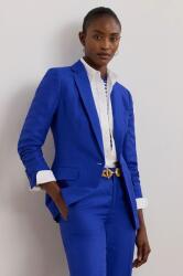 Lauren Ralph Lauren len blézer sima, egysoros gombolású, 200957331 - kék 34
