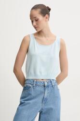 Guess Jeans selyemkeverék top W4BR17 Z3HO2 - kék L