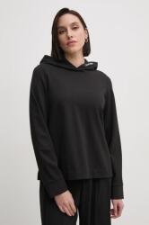 Calvin Klein felső fekete, női, sima, kapucnis, J20J224722 - fekete XL