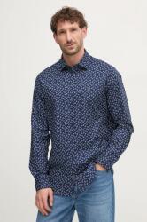 Tommy Hilfiger pamut ing férfi, galléros, sötétkék, regular, MW0MW37594 - sötétkék 43