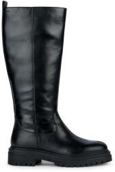GEOX csizma D IRIDEA G fekete, női, téliesített, lapos talpú, D04HRG 0BC43 C9999 - fekete Női 38
