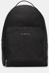 Tommy Hilfiger bőr hátizsák fekete, férfi, nagy, sima, AM0AM13072 - fekete Univerzális méret