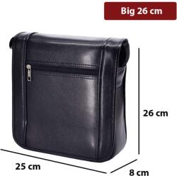 Dollcini Férfi Üzleti Oldaltáska - Vízálló és Karcálló, Több Méretben - Fekete - 26 CM (765121A)