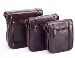 Dollcini Férfi Üzleti Oldaltáska - Vízálló és Karcálló, Több Méretben - Barna - 3 DB szett (765122D)