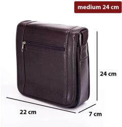 Dollcini Férfi Üzleti Oldaltáska - Vízálló és Karcálló, Több Méretben - Barna - 24 CM (765122B)