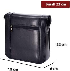 Dollcini Férfi Üzleti Oldaltáska - Vízálló és Karcálló, Több Méretben - Fekete - 22 CM (765121C)