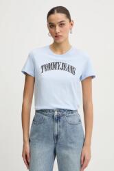 Tommy Jeans pamut póló női, DW0DW20161 - kék XS