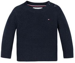 Tommy Hilfiger baba pulóver sötétkék, könnyű, KN0KN01962 - sötétkék 74