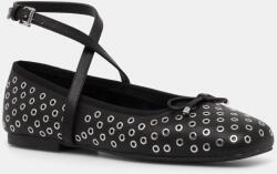 MICHAEL Michael Kors bőr balerina cipő Collette - fekete Női 38