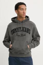Tommy Hilfiger pamut melegítőfelső szürke, férfi, nyomott mintás, kapucnis, DM0DM20263 - szürke L