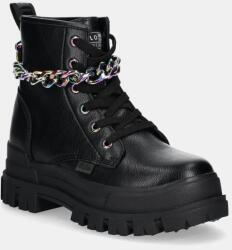 Buffalo bakancs Aspha Rld Chain 3.0 fekete, női, lapos talpú, 1622557-BLK - fekete Női 38