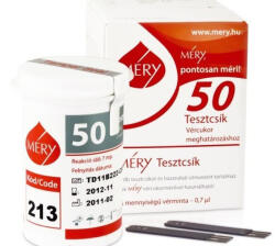 MÉRY Méry tesztcsík 50 db/dob (piros) méry plusz készülékhez