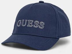Guess gyerek pamut baseball sapka sötétkék, nyomott mintás, J5RZ40 WO08O - sötétkék 54/56