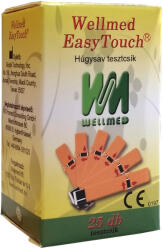  Wellmed easytouch húgysav tesztcsík 25 db - perfectlife